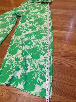 One sleeve backless jumpsuit size L Green Size L thumbnail 15