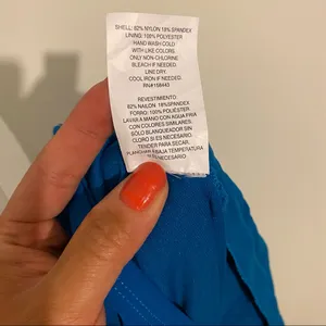 Christina (Maillots) 1 piece Blu-Blue Swim Suit Size XL NEW thumbnail 11