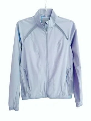 Lululemon Breeze In Jacket in Blue Silk Mesh Size 4 thumbnail 4