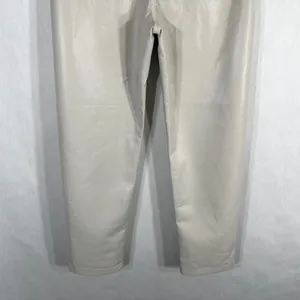 Wilfred Size 10 Faux Leather Pants‎ White Straight Solid High Rise Flawed 1692 thumbnail 9