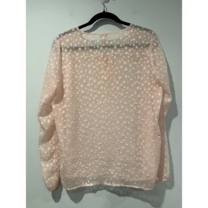 J Crew Top Women Small Swiss Dot Polka Dot Sheer Career Travel Twee Coquette thumbnail 2