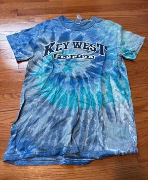 Gildan Florida girls Tie-Dye T-Shirt - Blue thumbnail 1