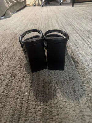 Forever 21 Black Strappy Square-Toe Slide Heels thumbnail 3