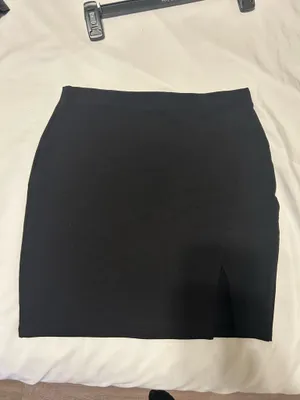 Black Mini Skirt medium. Wave Fashion thumbnail 3
