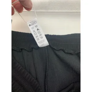 Halara size tall large new Black Wide Leg Cargo Pants velour Ribbed casual relax thumbnail 5