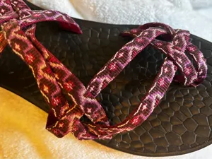 Chacos Women ZX2 Classic Strappy Sandals Purple Berry Aztec Tribal Toe Loop s7 thumbnail 7