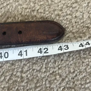 Vintage COACH Belt Genuine Leather & Canvas Men’s Belt 3771 Tan Size 38 thumbnail 11