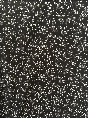 Lulu's Black Floral V-Neck Mini Dress. thumbnail 8