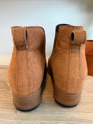 Sorel Evie II Chelsea Wedge Brown Leather Slip On Bootie, 10.5 thumbnail 6