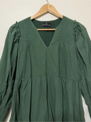 TUCKERNUCK Pomander Place Ceci Dress Size Small in Jaguar Green thumbnail 4