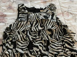 Y2K Animal Print Silk Blend Sheath Mini Dress, size S thumbnail 13