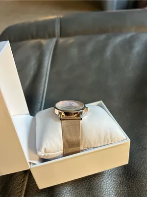 Nine West Women's Quartz Rose Gold-Tone Stainless Steel Mesh Band and Flower‎ Watch, 35mm thumbnail 4