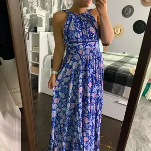 Anthropologie Abel The Label Floral Maxi Dress Size Small Sleeveless Backless thumbnail 2