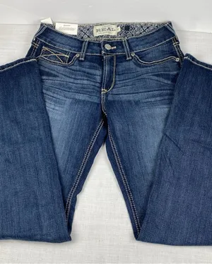 Ariat Women's Dark Blue Bootcut Jeans - REAL Denim thumbnail 1