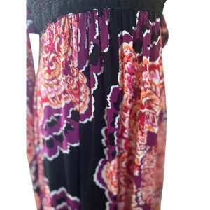 BISOU BISOU Baby Doll Boho Artsy Y2K Maxi Dress Crochet Halter 8 Michele Bonbot thumbnail 12