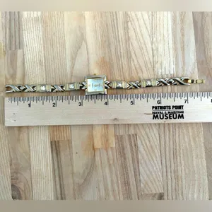 Gramercy Ladies Watch Vintage Two Tone Gold Tone Crystal Quartz Accutime thumbnail 5