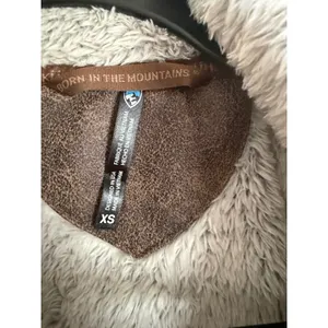 Kuhl Flight Jacket Womens XS Grey Full Zip High Pile Fleece‎ Thumbholes Hooded thumbnail 3