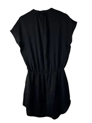 Banana Republic Petite Black Fit & Flare Short Sleeve Mini Dress 4P thumbnail 2