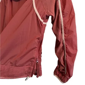 Free People FP Movement Track Jacket Zip Up Windbreaker Athleisure Dusty Pink thumbnail 9