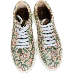 Anthropologie Llani Botanical Platform Sneakers Women's Shoes 40 9 Tropical‎ thumbnail 4