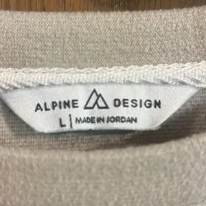 Alpine Design Relaxed Fit Crewneck Tan &‎ Cream Sweater Large thumbnail 6