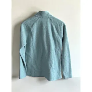 Eddie Bauer Womens Fleece Pullover Quarter Zip Light Blue Heather S‎ thumbnail 2