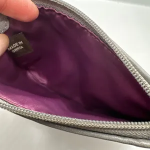COACH Gray Silver Signature Canvas Wristlet thumbnail 5