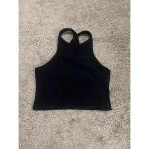 Beyond Yoga Studio Space Dye Cross Back Heather Black Gym Fitness Tank Top M thumbnail 7