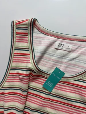 NWT Maurice’s 24/7 Striped Tank, Size 2X thumbnail 5