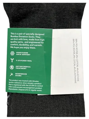 NWT Bombas Men's Black Socks XL & Women’s All in Motion Pack of 6 liners 8-12 thumbnail 5