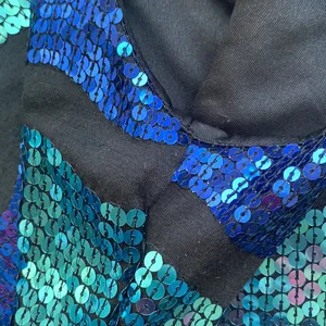 As You Wish rainbow sequin short mini dress, size medium thumbnail 3