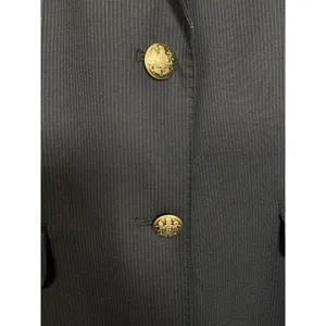 J Crew Pinstripe Wool‎ Blazer Navy Blue Womens Jacket Two Button Size 6 Office thumbnail 3