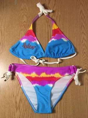 Bin 5 New Rare Tye Dye String Bikini Size Medium thumbnail 1