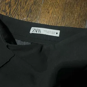 Zara Straight Leg Black Dress Pants thumbnail 5