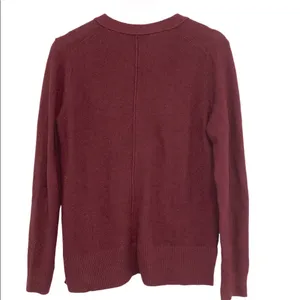 Madewell size medium cranberry grandpa cardigan thumbnail 3