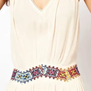 Free People Light Heart Dress with Embroidered Waistline S thumbnail 5