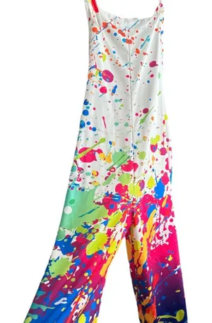 Boutique Colorful Splatter Print Jumpsuit thumbnail 1