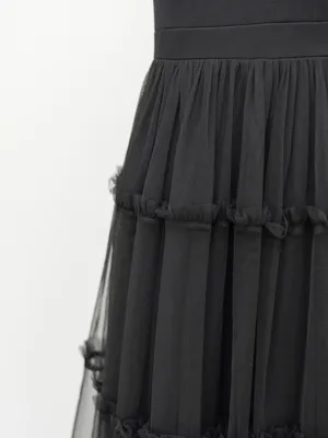 Adrianna Papell - Ruffle Tiered Mesh Sleeveless Gown thumbnail 10