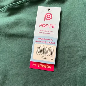 POP FIT bike shorts, plus size 4XL 1 NWT thumbnail 5