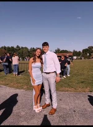 Homecoming Dillard's Blue Dress thumbnail 3