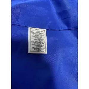 BB Dakota Steve Madden Women's Blue White Plaid Long Blazer Jacket Collared S thumbnail 7