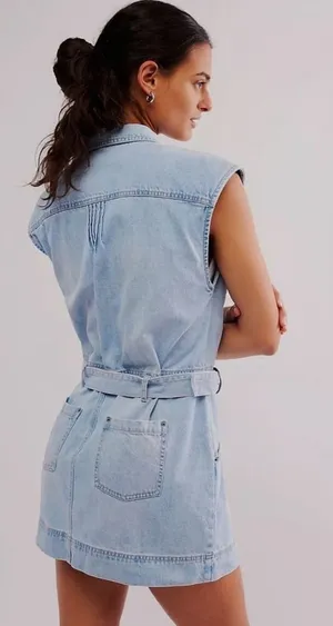 Free People Denim Dress thumbnail 2