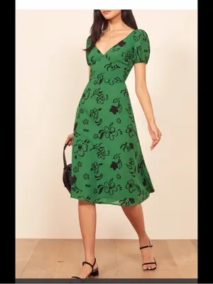 Reformation Kacey Dress in Carrie Print Size 4 thumbnail 2