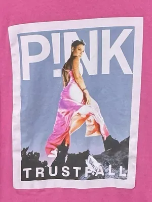 P!NK Trustfall 2023 Graphic Tee S 17.5” p2p Pink NWOT thumbnail 4