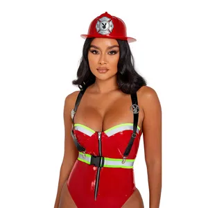 NEW Playboy Smoking Hot Firegirl Sexy Firefighter Costume Size Large thumbnail 3