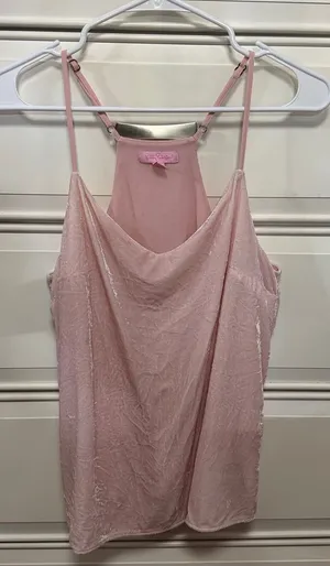Lilly Pulitzer Pale Pink Velvet Cami Slip thumbnail 1