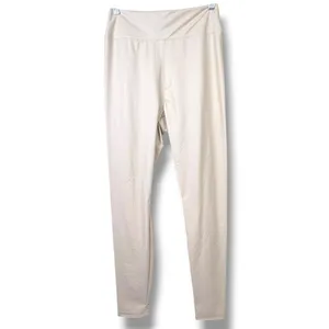NEW Offline By Aerie Sandalwood Real Luxe Faux Leather Hi-Rise Leggings Large thumbnail 4