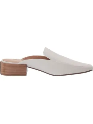Via Spiga Bibiane Cream Mules Slip-On Square Toe Shoes Leather Size 7 NWOT thumbnail 4