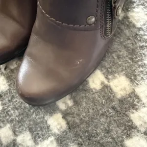 Clarks Bendables Shoes Womens‎ Size 8M Brown Leather Slip On Heel Comfort Zipper thumbnail 6