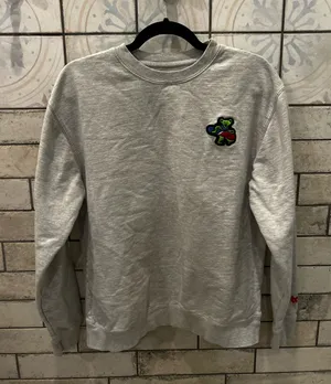 Dancing Bear Vintage Crewneck Gray thumbnail 1